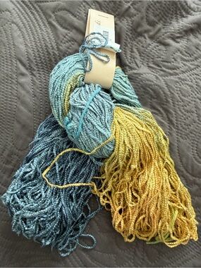 Multicolor yarn  | Blue & Yellow